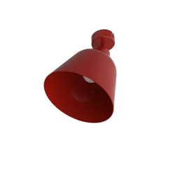 LUMICOM - DONG Plafonnier, 1X E27, max 42W, métal, rouge cowhide, D.16cm