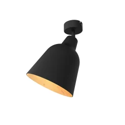 LUMICOM - DONG Plafonnier, 1X E27, max 42W, métal, feuille d'argent/blanc, D.33cm