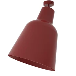 LUMICOM - DONG Plafonnier, 1X E27, max 42W, métal, rouge brillant, D.33cm