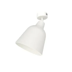 LUMICOM - DONG Plafonnier, 1X E27, max 42W, métal, blanc brillant, D.16cm