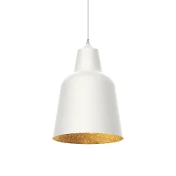 LUMICOM - DONG Suspension, 1X E27, max 42W, métal, blanc/feuille d'or, D.40cm