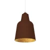 LUMICOM - DONG Suspension, 1X E27, max 42W, métal, corten/feuille d'or, D.40cm