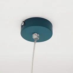 LUMICOM - DONG Suspension, 1X E27, max 42W, métal, bleu méditerranéen, D.16cm