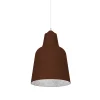 LUMICOM - DONG Suspension, 1X E27, max 42W, métal, corten/feuille argent, D.40cm