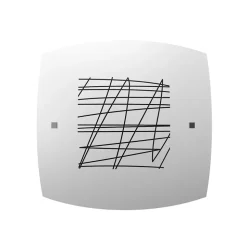 LUMICOM - DRAFT Plafonnier, 1X E27, max 42W, verre sérigraphié, 30x30cm