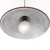 LUMICOM - DUNA Suspension, 1XE27, max 42W, métal, corten/feuille argent, D.35cm
