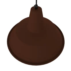 LUMICOM - DUNA Suspension, 1XE27, max 42W, métal, corten/feuille argent, D.35cm