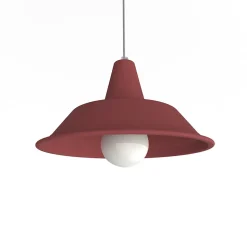LUMICOM - DUNA Suspension, 1XE27, max 42W, métal, rouge cowhide, D.35cm