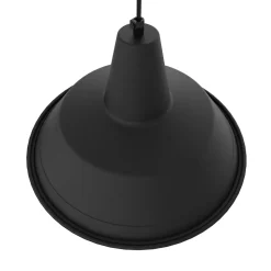 LUMICOM - DUNA Suspension, 1XE27, max 42W, métal, noir mat/feuille d'or, D.35cm