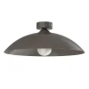 LUMICOM - FLASH Plafonnier, 1X E27, max 42W, métal, gris tourterelle brillant, D.40cm