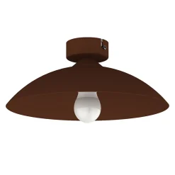 LUMICOM - FLASH Plafonnier, 1X E27, max 42W, métal, corten, D.30cm