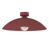 LUMICOM - FLASH Plafonnier, 1X E27, max 42W, métal, rouge cowhide, D.40cm