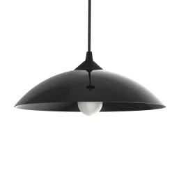 LUMICOM - FLASH Suspension, 1X E27, max 42W, métal, jet black, D.30cm