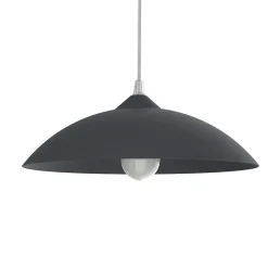LUMICOM - FLASH Suspension, 1X E27, max 42W, métal, gris anthracite, D.30cm