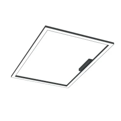 LUMICOM - FLOOR Plafonnier, STRIP LED, 58W/m, 3000K, métal, anthracite, 60x90cm