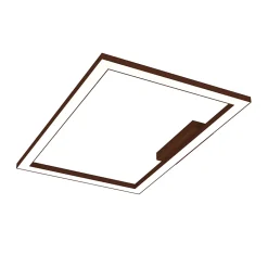 LUMICOM - FLOOR Plafonnier, STRIP LED, 38W/m, 4000K, métal, corten, 40x60cm