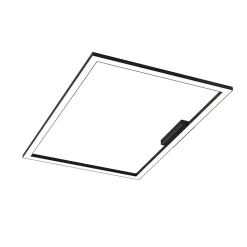 LUMICOM - FLOOR Plafonnier, STRIP LED, 58W/m, 3000K, métal, noir brillant, 60x90cm