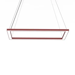 LUMICOM - FLOOR Suspension, STRIP LED, 38W/m, 3000K, métal, rouge cowhide, 40x60cm