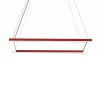 LUMICOM - FLOOR Suspension, STRIP LED, 38W/m, 4000K, métal, rouge brillant, 40x60cm