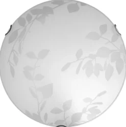 LUMICOM - FLOWER Plafonnier, 3X E27, max 42W, verre sérigraphié, D.50cm