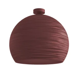 LUMICOM - FOCUS Plafonnier, 1X E27, max 42W, métal, rouge cowhide, D.40cm