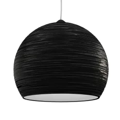 LUMICOM - FOCUS Suspension, 1X E27, max 42W, métal, noir brillant/blanc, D.25cm