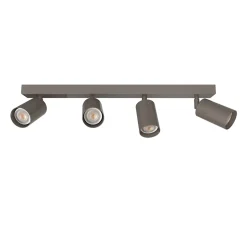 LUMICOM - FORM L Plafonnier, 4X GU10, max 33W, métal, gris torturelle, L.60cm