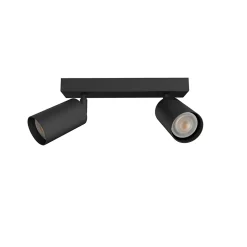 LUMICOM - FORM M Plafonnier, 2X GU10, max 33W, métal, noir mat, L.30cm