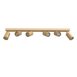 LUMICOM - FORM XL Plafonnier, 6X GU10, max 33W, métal, or anodic, L.90cm