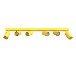 LUMICOM - FORM XL Plafonnier, 6X GU10, max 33W, métal, jaune, L.90cm