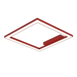 LUMICOM - FRAME Plafonnier, STRIP LED, 30W/m, 4000K, métal, rouge brillant, L40cm