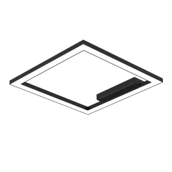 LUMICOM - FRAME Plafonnier, STRIP LED, 30W/m, 4000K, métal, noir brillant, L40cm