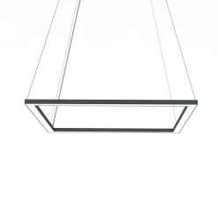 LUMICOM - FRAME Suspension, STRIP LED, 46W/m, 3000K, métal, anthracite, L60cm