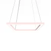 LUMICOM - FRAME Suspension, STRIP LED, 30W/m, 4000K, métal, rose, L40cm