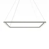 LUMICOM - FRAME Suspension, STRIP LED, 70W/m, 3000K, métal, gris tourterelle brillant, L90cm