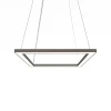 LUMICOM - FRAME Suspension, STRIP LED, 30W/m, 4000K, métal, gris tourterelle brillant, L40cm