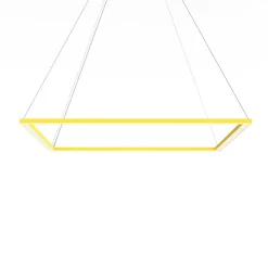 LUMICOM - FRAME Suspension, STRIP LED, 70W/m, 4000K, métal, jaune, L90cm