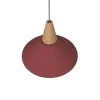 LUMICOM - FUNNEL Suspension, 1X E27, max 42W, métal, rouge cowhide, D.25cm