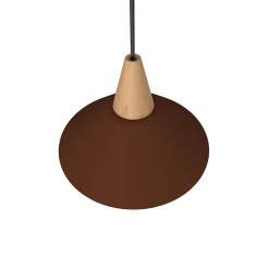 LUMICOM - FUNNEL Suspension, 1X E27, max 42W, métal, marron corten, D.25cm