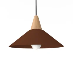 LUMICOM - FUNNEL Suspension, 1X E27, max 42W, métal, marron corten, D.25cm