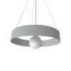 LUMICOM - HALO Suspension, 1X E27, max 42W, métal, gris, D.40cm