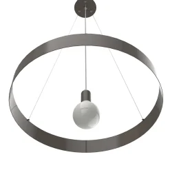 LUMICOM - HALO Suspension, 1X E27, max 42W, métal, gris , D.60cm