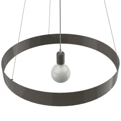 LUMICOM - HALO Suspension, 1X E27, max 42W, métal, gris , D.60cm