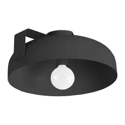 LUMICOM - HUG Plafonnier, 1X E27, max 42W, métal, noir mat, D.40cm