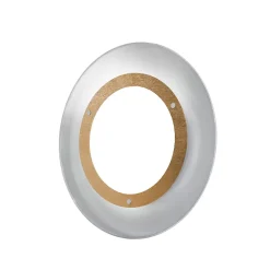 LUMICOM - ISOLA Plafonnier, LED INTEGREE, 30W, 4000K, métal/verre, feuille d'or, D.55cm