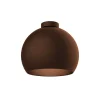 LUMICOM - JOE Plafonnier, 1X E27, max 42W, métal, marron corten, D.25cm