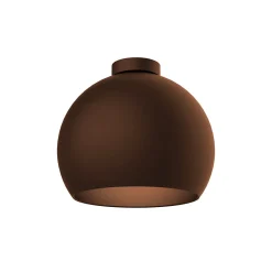 LUMICOM - JOE Plafonnier, 1X E27, max 42W, métal, marron corten, D.25cm
