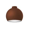 LUMICOM - JOE Plafonnier, 1X E27, max 42W, métal, marron corten/blanc, D.25cm