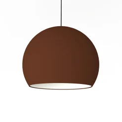 LUMICOM - JOE Suspension, 1X E27, max 42W, métal, corten/blanc traffic, D.40cm