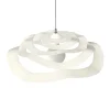 LUMICOM - KAMI Plafonnier, 1X E27, max 42W, métal, blanc mat, D.40cm
